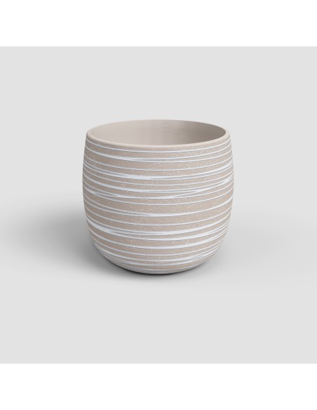 MACETA DORIS 25CM MA CREMA