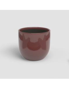 MACETA ARCADIA 23CM VD ROJO OSCURO