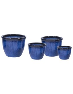 VASO CERAMICA AZUL D39X30