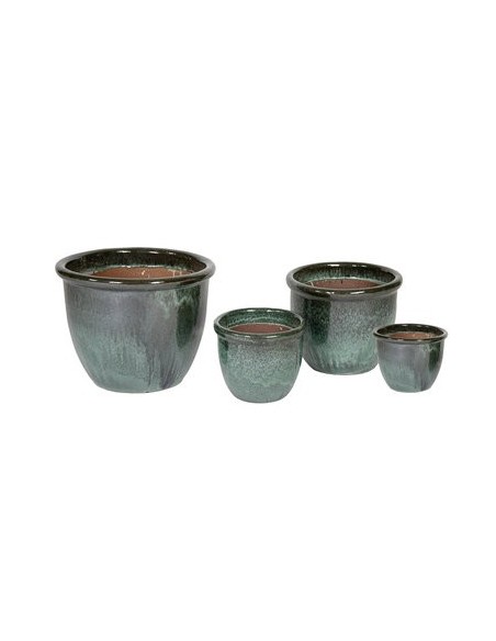 VASO CERAMICA VERDE D39X30