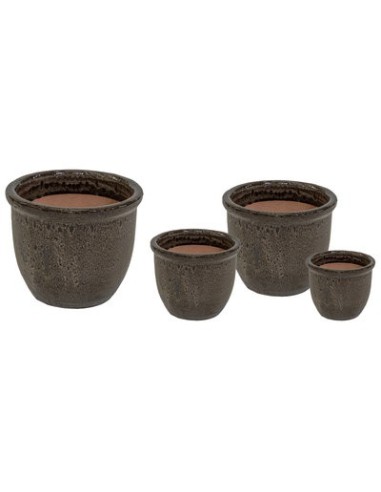 VASO FALLING MARRON D30H25