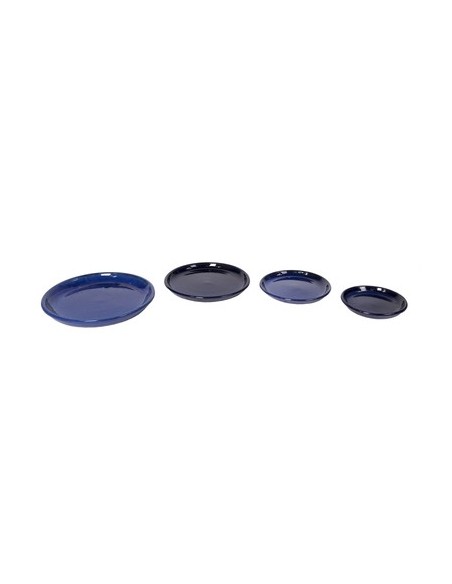 PLATO  CERAMICA   D45 H5.5 AZUL
