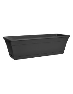 Jardinera Balcón 60 cm Antracita | Elegante y Resistente para tu Terraza o Patio | Endanea Garden