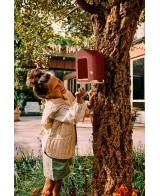 COMEDERO PARA PAJAROS COSY 18CM ROJO TOSCANA
