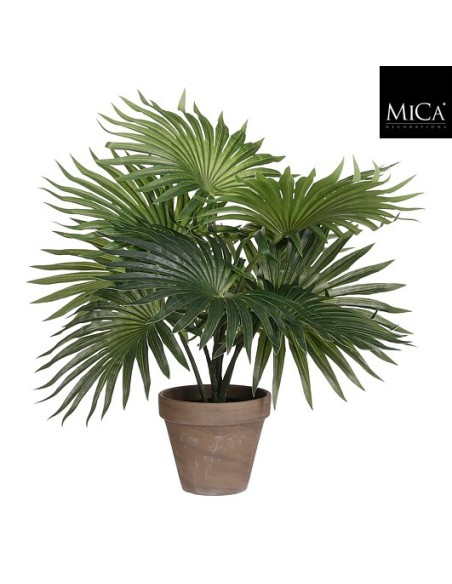 PALMERA VERDE EN MACETA D11.5 H40XD35CM
