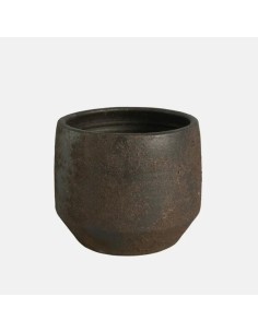 MACETA GREA 21X20CM MARRON