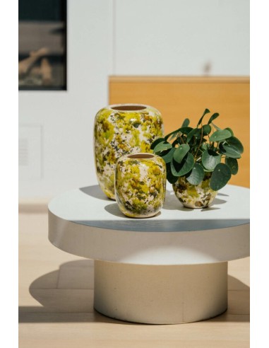 JARRON SPONGE 14X16CM VERDE