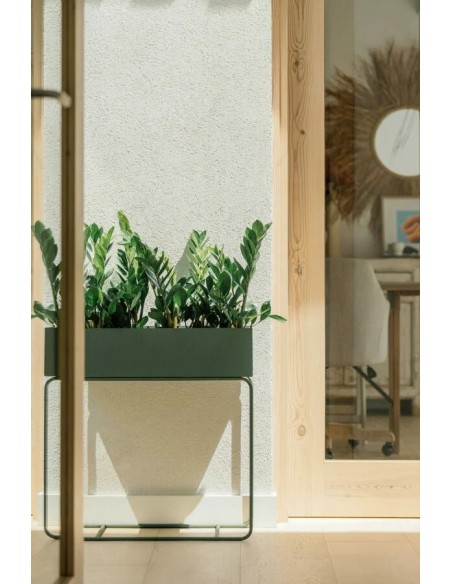 JARDINERA BOLZANO 59X25X15/66CM VERDE