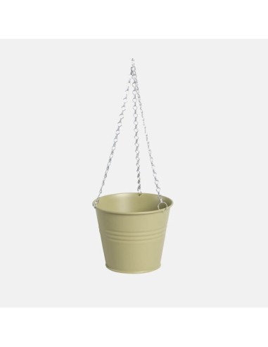 CUBO CADENA METAL 16X12CM VERDE