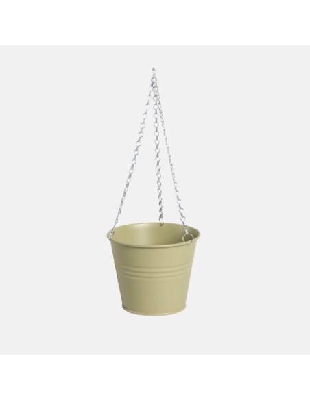 CUBO CADENA METAL 16X12CM VERDE
