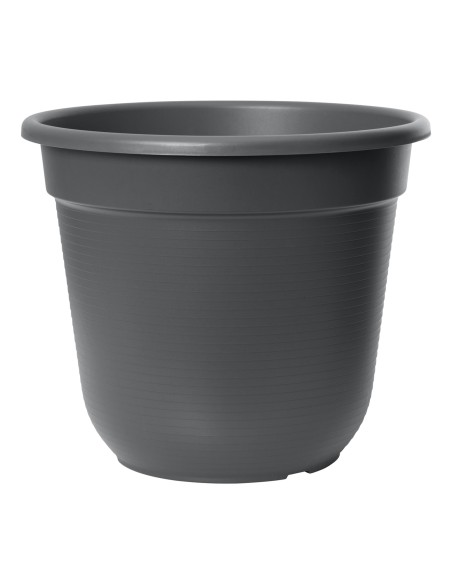 Maceta Original 24 cm Antracita - Elegante y Duradera para Plantas en Interiores y Exteriores

