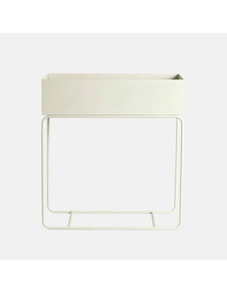 JARDINERA BOLZANO 59X25X15/66CM CREMA