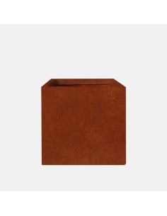 MACETA CUBO LIBRA 50X50X51CM CORTEN