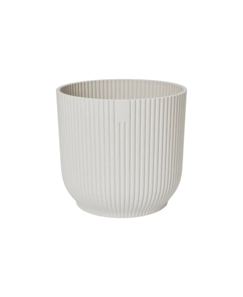 MACETA VIBES FOLD REDONDA 14CM BLANCO LINO