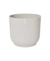 MACETA VIBES FOLD REDONDA 14CM BLANCO LINO