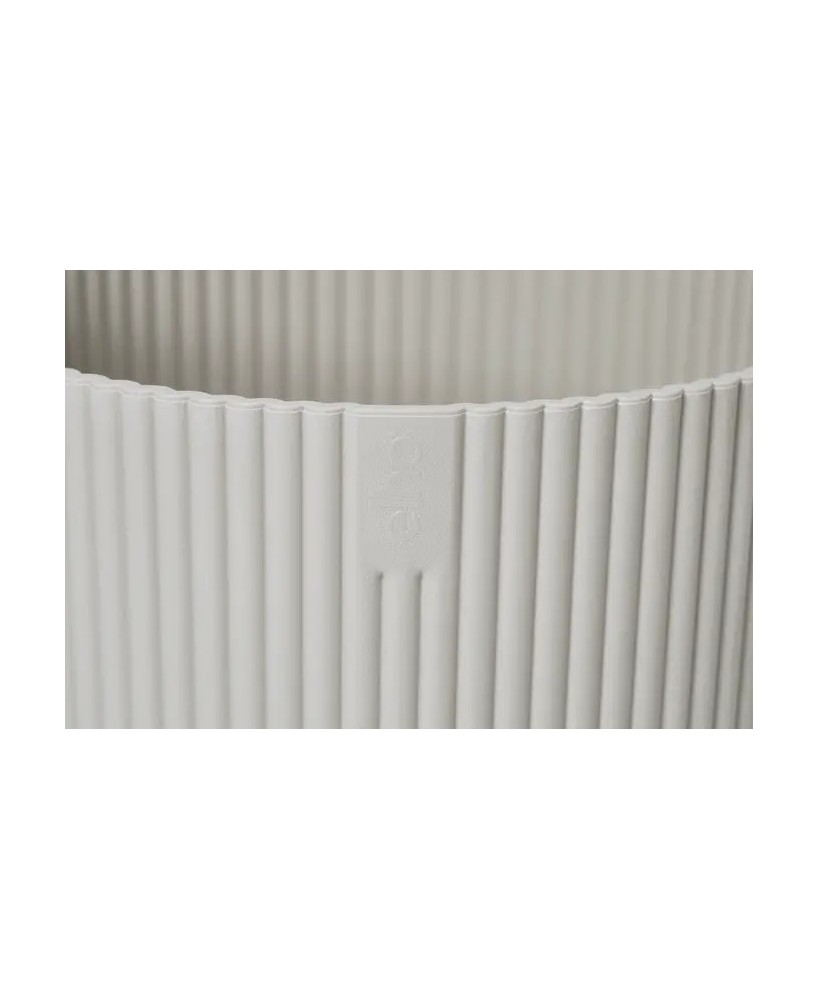 MACETA VIBES FOLD REDONDA 14CM BLANCO LINO