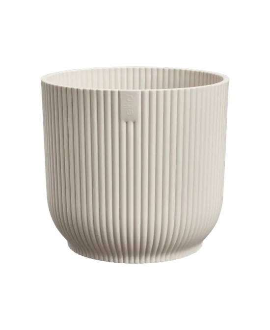 MACETA VIBES FOLD REDONDA MINI 11CM BLANCO LINO