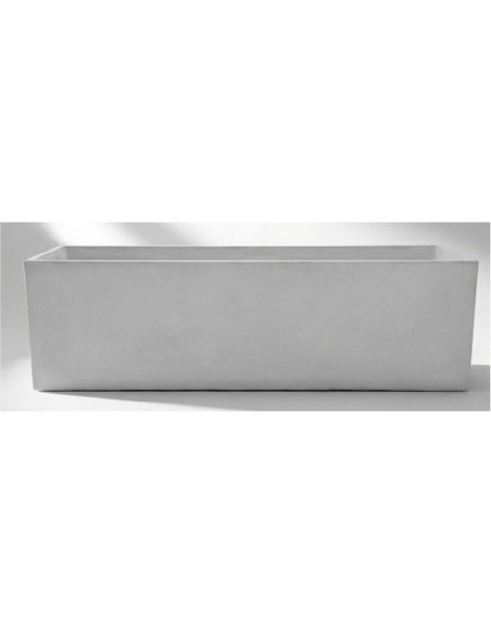 JARDINERA CAJA BAJA 100CM CEMENTO NATURAL