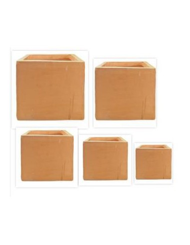 CUADRADO Nº5 60X60X60CM TERRACOTA