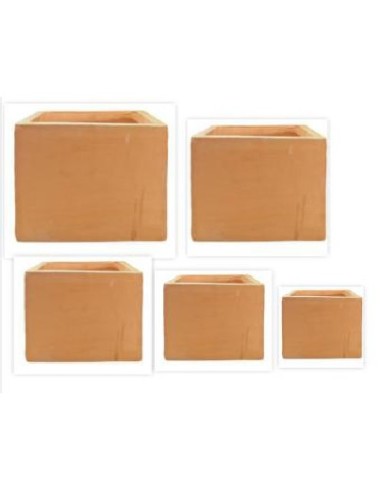 CUADRADO Nº3 TERRACOTA 40X40X40H