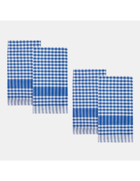 SERVILLETAS DE TELA AZUL 45X45CM GINGHAM