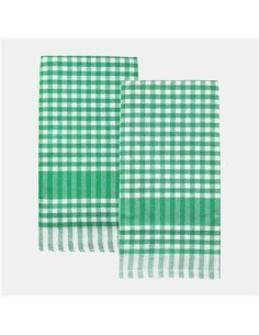 SERVILLETAS DE TELA VERDE 45X70CM GINGHAM