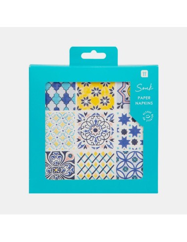 SERVILLETAS DE PAPEL AZUL