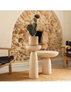 Maceta Sita 18,5x18 cm Arena Diseño Moderno y Elegante para Interiores y Exteriores 2