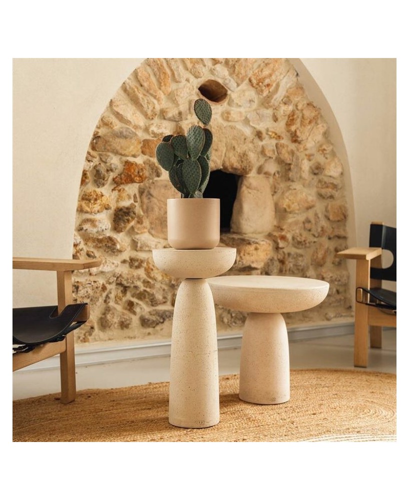 Maceta Sita 18,5x18 cm Arena Diseño Moderno y Elegante para Interiores y Exteriores