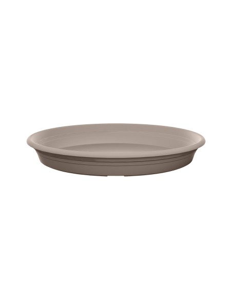 Plato Universal Redondo 32cm Taupe  Funcional y Elegante para Macetas Grandes