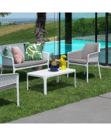 Mesa Net 100 Tortora | Mesa Exterior Moderna y Resistente  Endanea Garden

