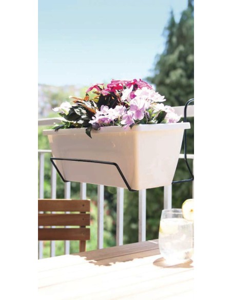 SOPORTE JARDINERA GANCHO GRIS