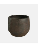 MACETA GREA 17X17CM MARRON