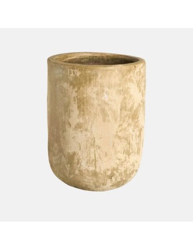 MACETA CAMPANA ALTA BANJUL 31X45CM CREMA