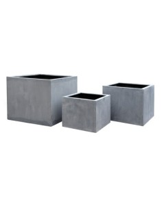 JARDINERA SYDNEY CUBO W66H56 GRIS