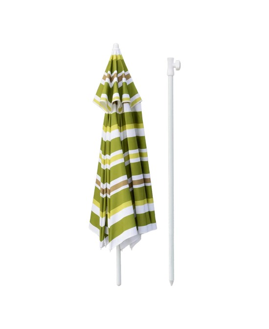 SOMBRILLA DE RAYAS VERDE