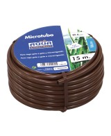 Tubería Microtubo PE 4mm 15m Marrón para Riego por Goteo - Flexible y Resistente

