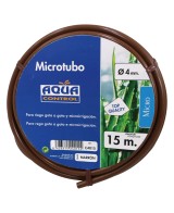 Tubería Microtubo PE 4mm 15m Marrón para Riego por Goteo - Flexible y Resistente

