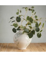 Jarrón Viola Blanco Verde | Decoración elegante y moderna para interiores | Endanea Garden