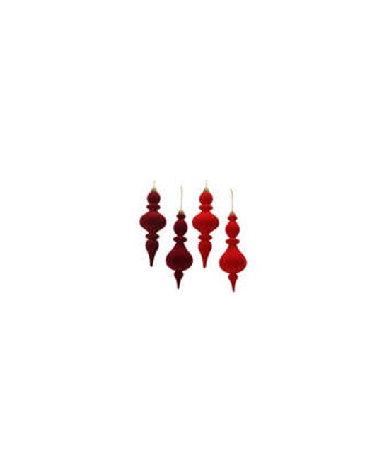 BOLA NAVIDAD FLOCK D10CM
