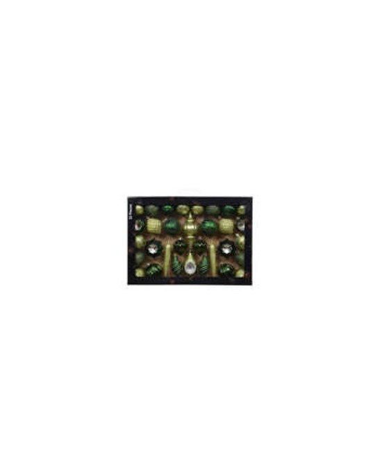 MIXBOX BOLAS NAVIDAD VERDESL.33.5cm x W.8cm x H.47.3cm