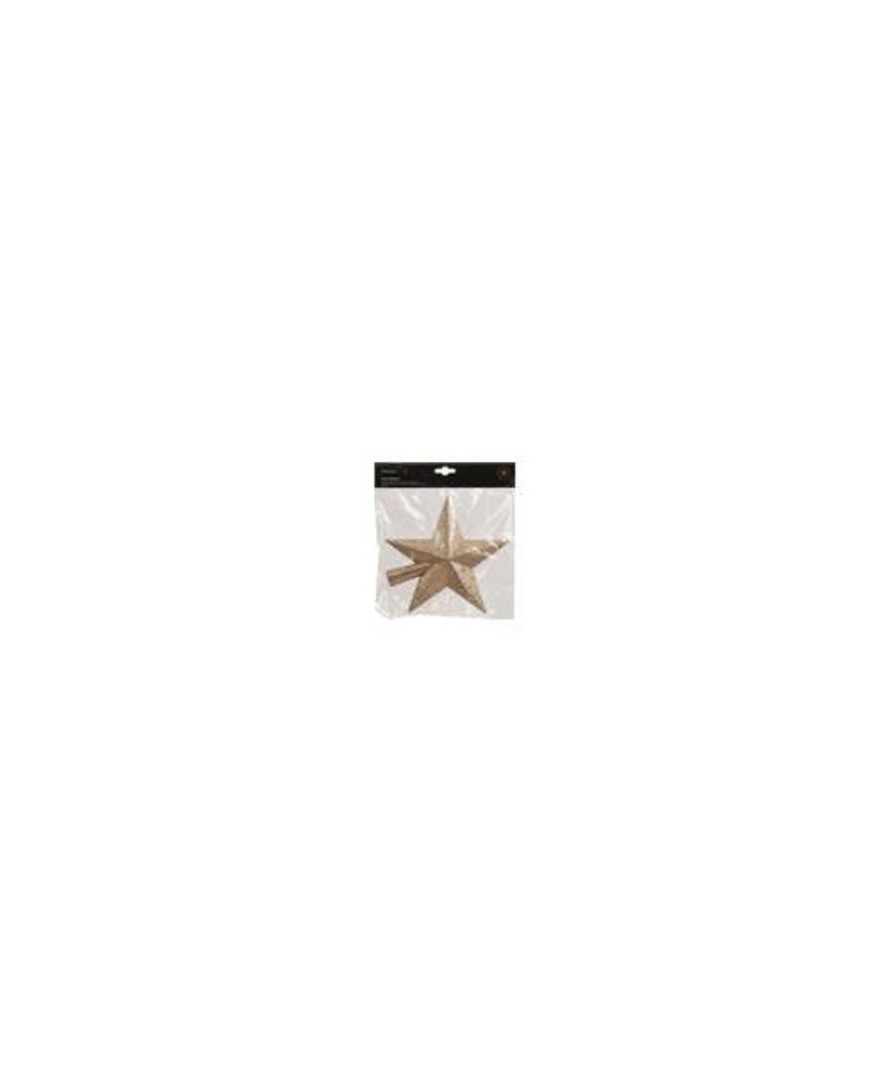 ESTRELLA GLITER  COPA PINO CARAMELO/MARRON L.4.2cm x W.19cm x H.19cm