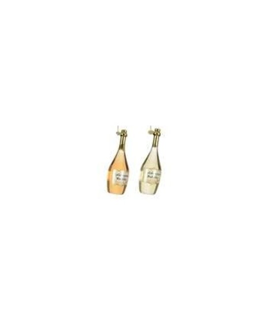 BOTELLA DE CRISTAL PARA COLGAR  L.4.5cm x W.4.5cm x H.14cm