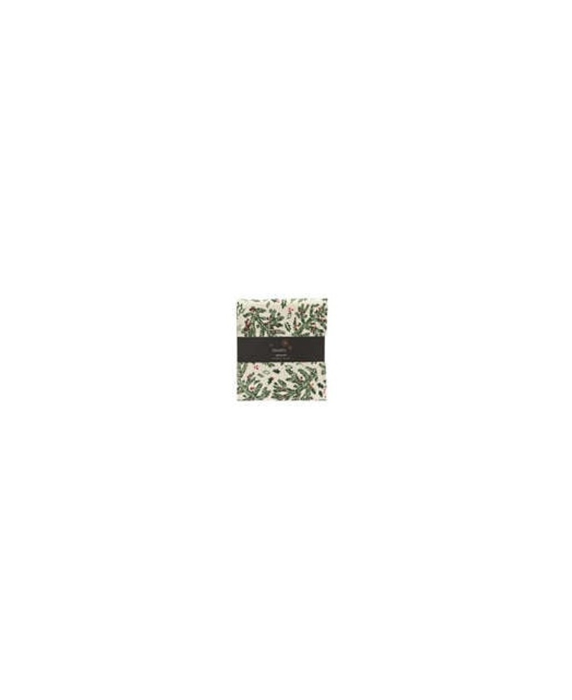 MANTEL NAVIDAD BLANCO/VERDE   L.240cm x W.140cm x H.0.1cm