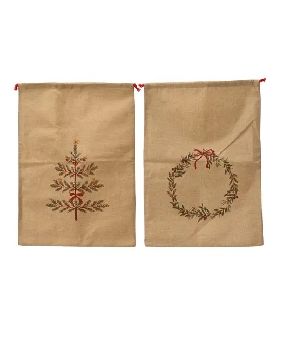 BOLSA PARA REGALO BLANCO/DORADO L.60cm x W.42cm x H.1cm