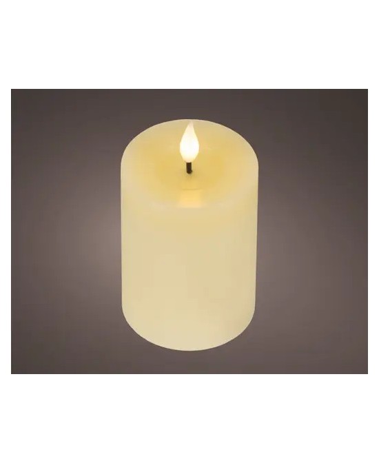 VELA LED CREMA/CALIDO  D.7.5cm x H.9.5cm
