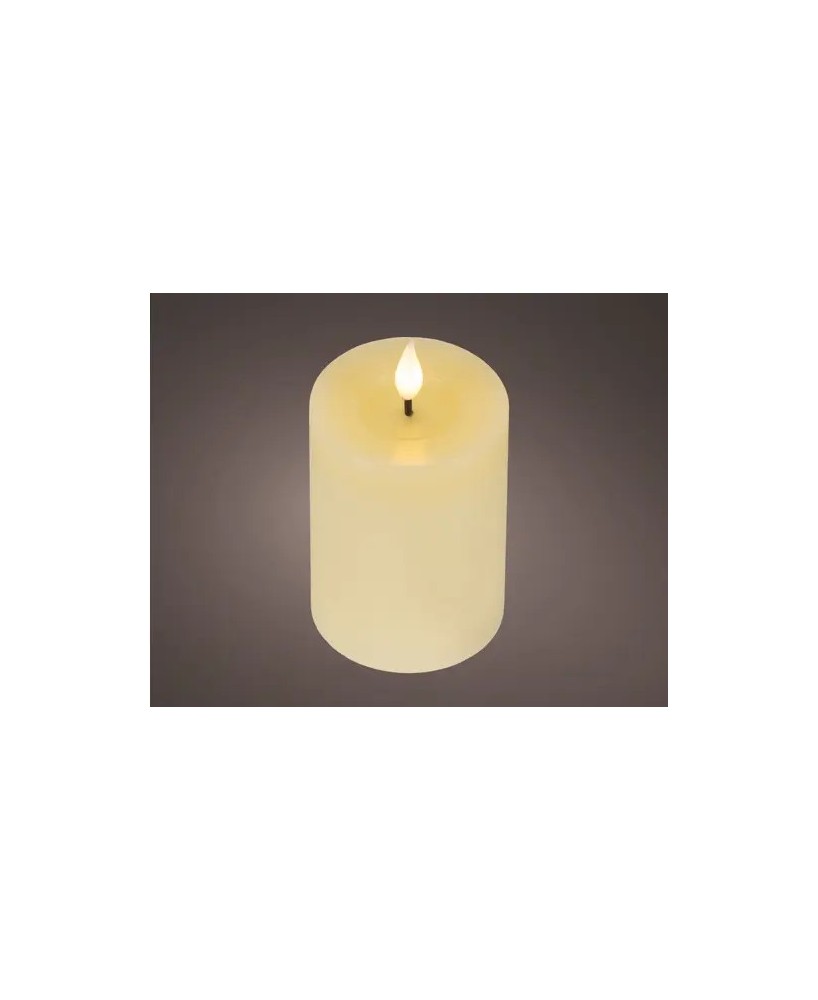 VELA LED CREMA/CALIDO  D.7.5cm x H.9.5cm