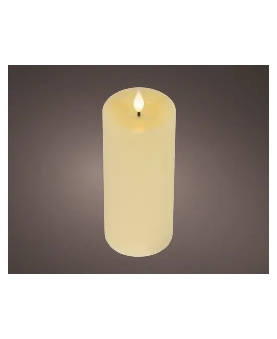 VELA LED CREMA/CALIDO  D.7.5cm x H.9.5cm