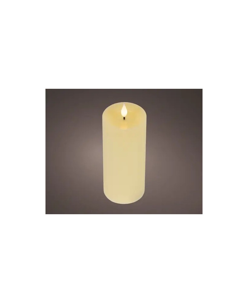 VELA LED CREMA/CALIDO  D.7.5cm x H.9.5cm