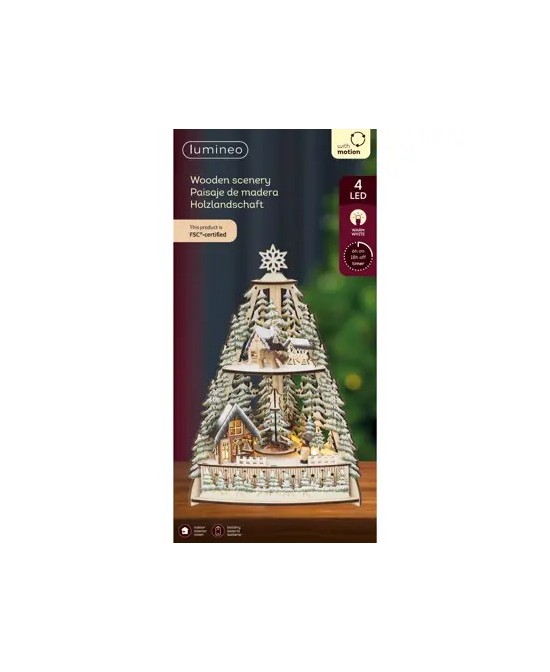 ESCERNARIO LED   BLANCO/CALIDO L.13.5cm x W.24cm x H.35cm